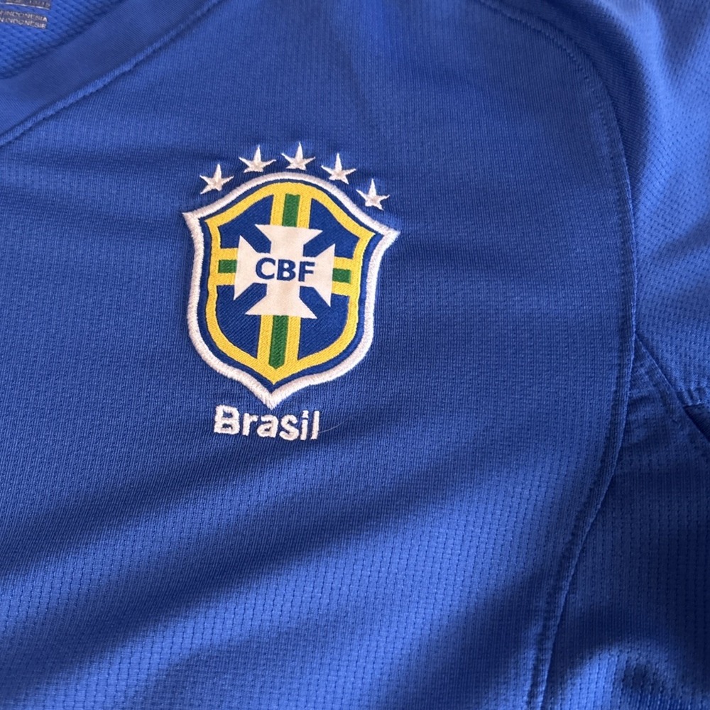 Brazil 2008/2010 Away Nike Fit Football Shirt Soccer Jersey Youth Size 13/15 XL - Picture 2 of 9